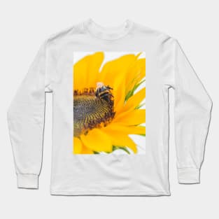 Bee on sunflower Long Sleeve T-Shirt